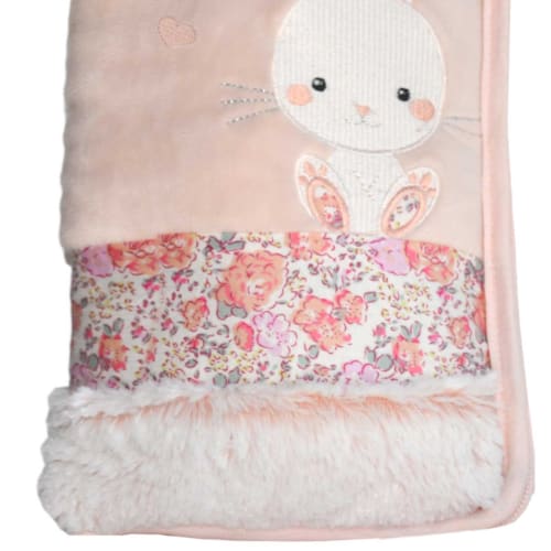 Protege Carnet De Sante Enfant Lapinou Rose 15x26 Maisons Du Monde
