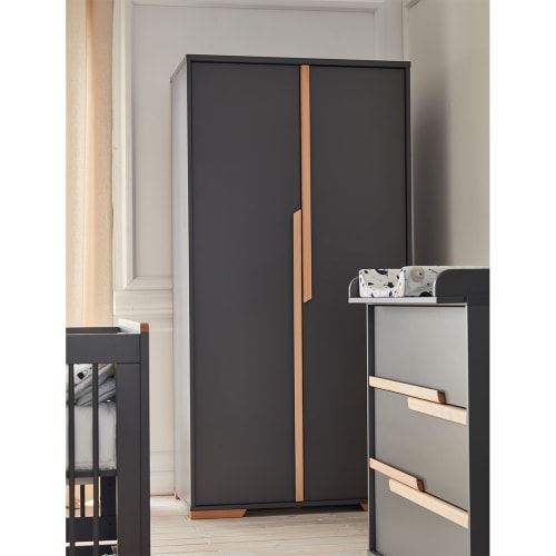 Armoire 2 portes gris beige (Pinio) - Couverture