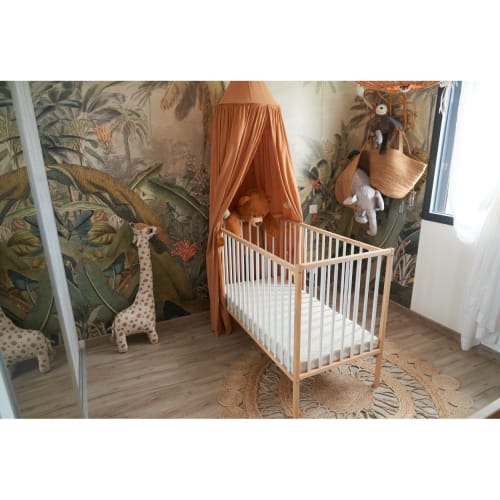 Lit bébé   - bicolore blanc - 60x120 cm (Combelle) - Couverture