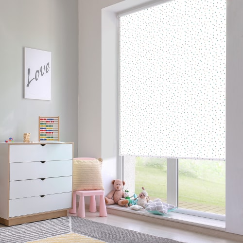 Store Enrouleur Occultant Multicolore Motifs Pois L55x H160cm Baby Maisons Du Monde