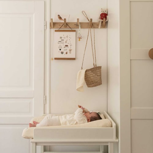 Housse de matelas à  langer + 2 langes ecru (Cocoeko) - Couverture