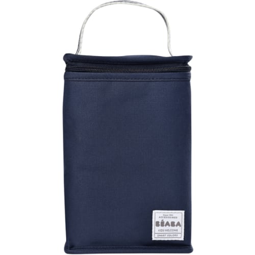 Sac isotherme bleu marine rayé (Béaba) - Couverture