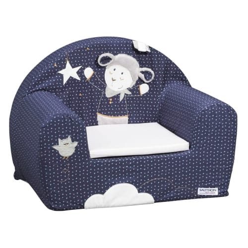 Fauteuil Club Pour Enfant En Coton Bleu Merlin Maisons Du Monde