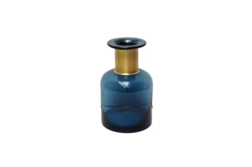 Déco Vases | Vase en verre bleu - NP62894