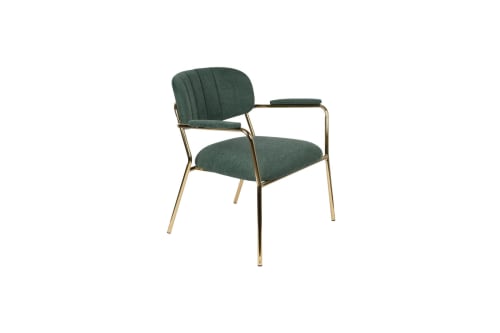 Canapés et fauteuils Fauteuils | Fauteuil lounge en tissu vert - FK98520