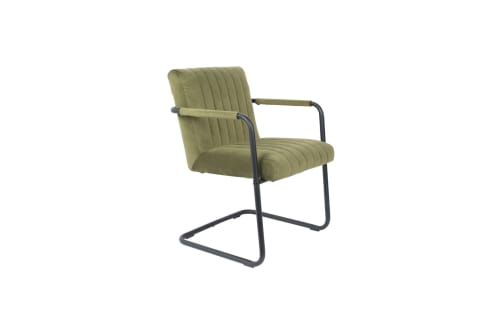 Canapés et fauteuils Fauteuils | Fauteuil en velours vert olive - WA18143