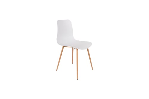 Meubles Chaises | Chaise en polypropylène blanc - DM31681