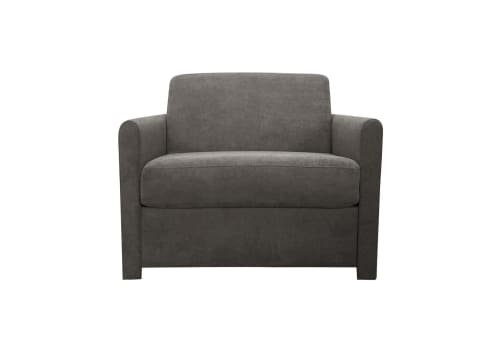 Canapés et fauteuils Fauteuils | Fauteuil convertible 1 places  en polyester gris - CD24227