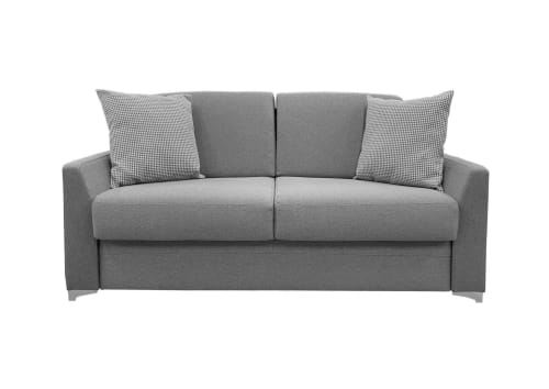 Canapés et fauteuils Canapés droits | Canapé convertible 3 places  en polyester gris - FT29747
