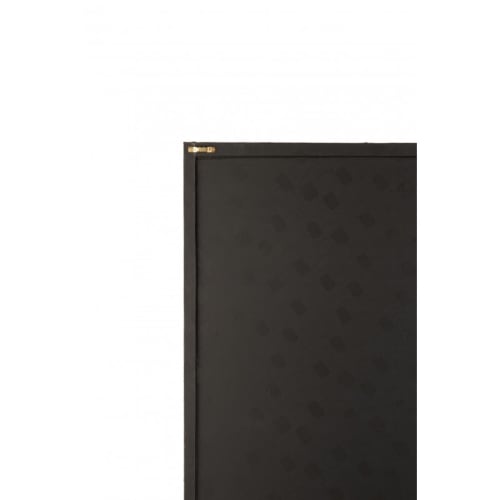 Déco Toiles et tableaux | Cadre rectangulaire cuir noir/or 40x60cm - HJ18645