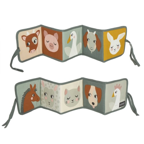 Livre En Tissu Bebe Animaux De La Ferme Multicolore Maisons Du Monde