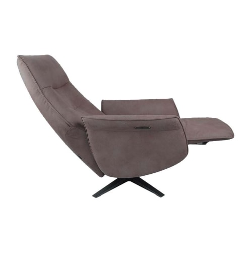 Canapés et fauteuils Fauteuils | Fauteuil relax électrique 2 moteurs chocolat - LX03175