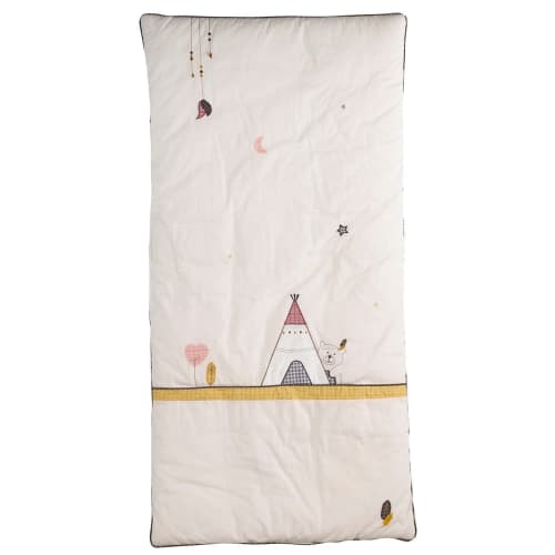 Edredon Pour Lit Bebe 1x60 En Polyester Beige Timouki Maisons Du Monde