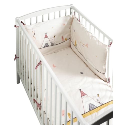 Edredon Pour Lit Bebe 1x60 En Polyester Beige Timouki Maisons Du Monde