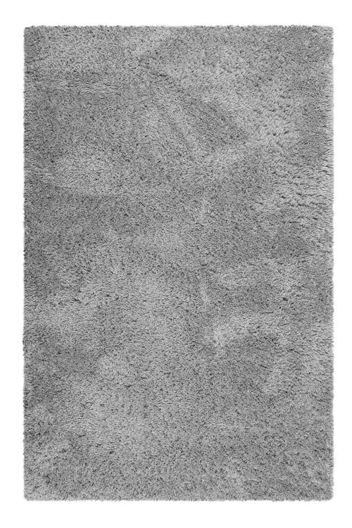Alfombra para el salón, terciopelo gris, pelo corto 120x170 Venice