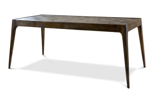 Meubles Tables à manger | Table à diner en bois marron - AG08208