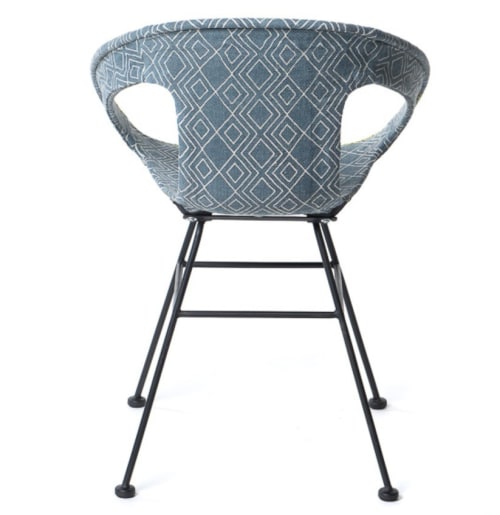 Meubles Chaises | Chaise de repas coton bleu - RH30785