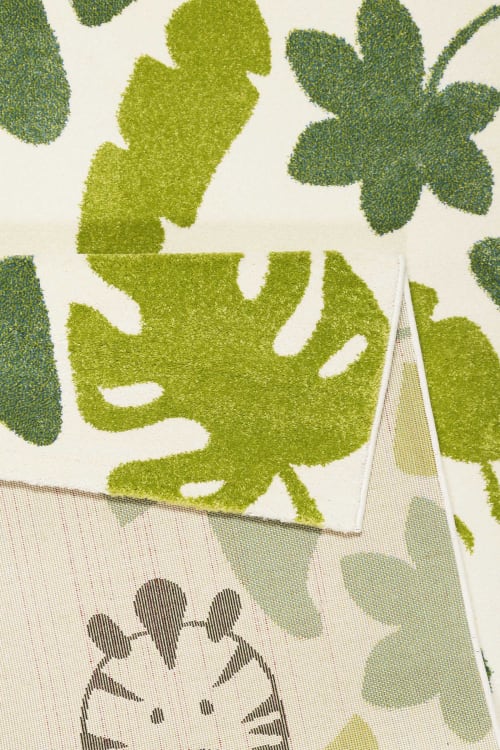 Tapis Chambre Enfant Blanc Motif Animaux Jungle 0x290 E Safari Maisons Du Monde