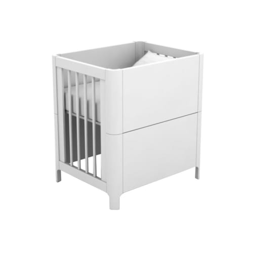 Lit Bebe Evolutif Bois Massif Mdf 70x140 Blanc Swan Maisons Du Monde