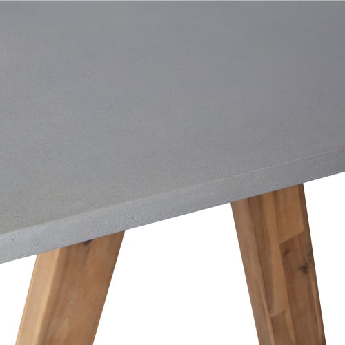 Meubles Tables à manger | Table à manger effet béton 90x180cm naturel - QT50388