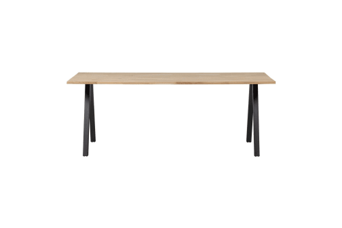 Meubles Tables à manger | Table à manger en bois piétement en A 200x90cm naturel - KA18323