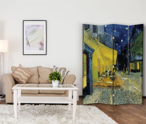 Biombo en la Terraza - Vincent Van Gogh - cm. 145x170 (4 paneles