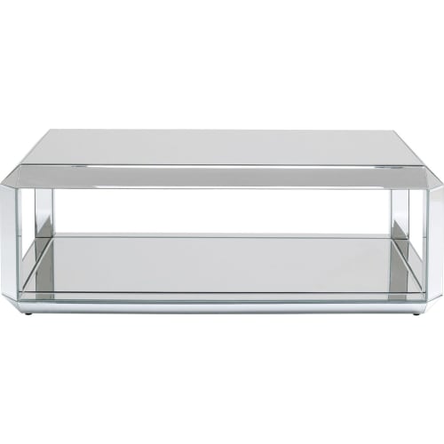 Table d'appoint Table basse classique moderne Verre Plaque Crome RECTANGULAIRE carré