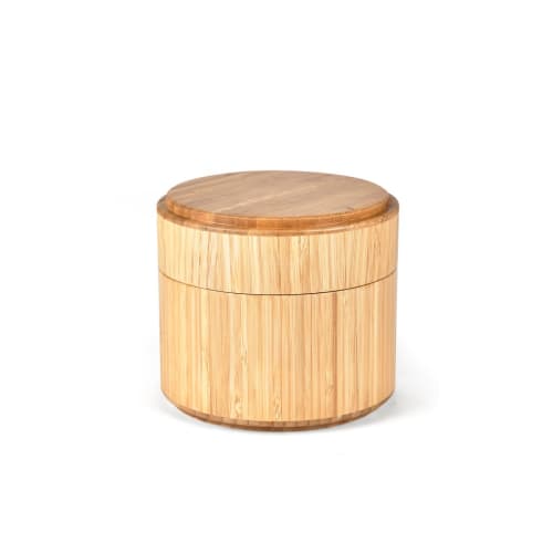 Déco Boîtes | Boite de rangement en bambou beige - VN77556