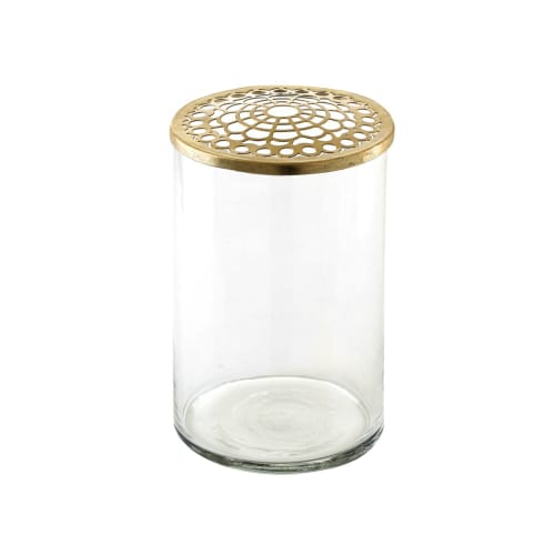 Déco Vases | Vase en verre or - WX07859
