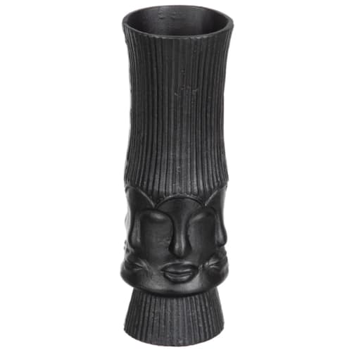 Déco Vases | Vase visage noir H34cm - DY90337
