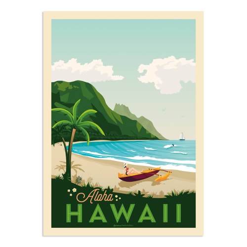Déco Affiches et posters | Affiche Hawaii  30x40 cm - LS92101