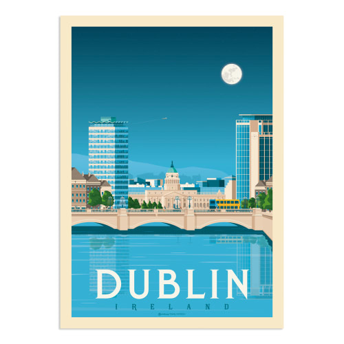 Déco Affiches et posters | Affiche Dublin  50x70 cm - WU23855