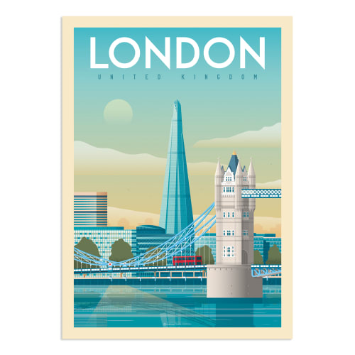Déco Affiches et posters | Affiche Londres Tower Bridge  21x29,7 cm - OH48409