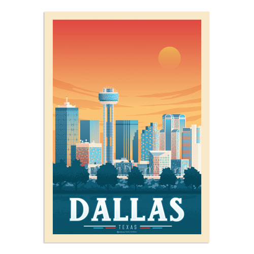 Déco Affiches et posters | Affiche Dallas  50x70 cm - LM52107