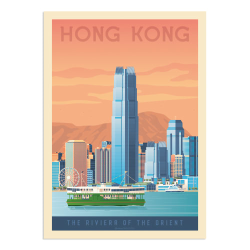 Déco Affiches et posters | Affiche Hong Kong  50x70 cm - HI69744
