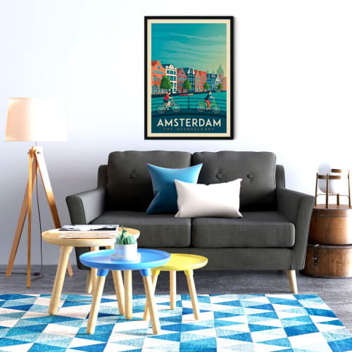 Déco Affiches et posters | Affiche Amsterdam  50x70 cm - NF76845