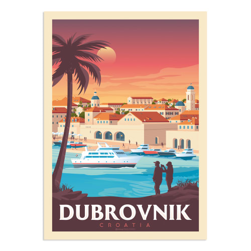 Déco Affiches et posters | Affiche Dubrovnik  30x40 cm - IA57757