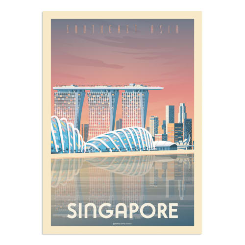 Déco Affiches et posters | Affiche Singapour  21x29,7 cm - VB93533