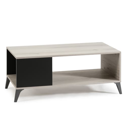 Meubles Tables basses | Table basse pour salle à manger, couleur chêne/gris, 100 x 50 x 42 cm - NV78421