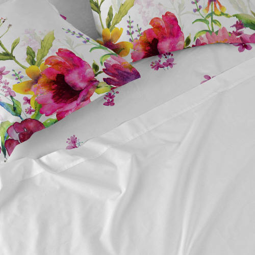 Ropa de hogar y alfombras Sábanas bajeras | Sábana bajera 100% algodón multicolor 200x200 [cama 200] - MU25670