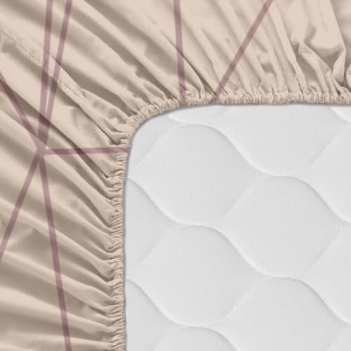 Ropa de hogar y alfombras Sábanas bajeras | Sábana bajera 100% algodón  rosa 200x200 [cama 200] - CE73504