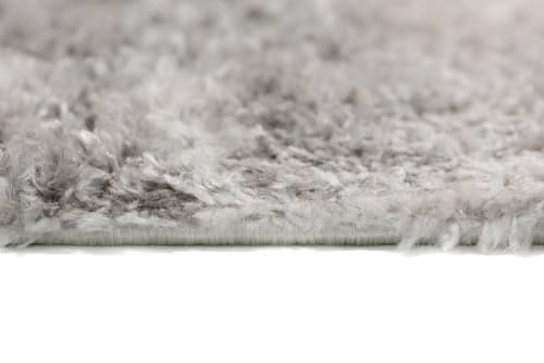 Tappeto salotto grigio chiaro beige chiaro shaggy 140x200 VERSAY