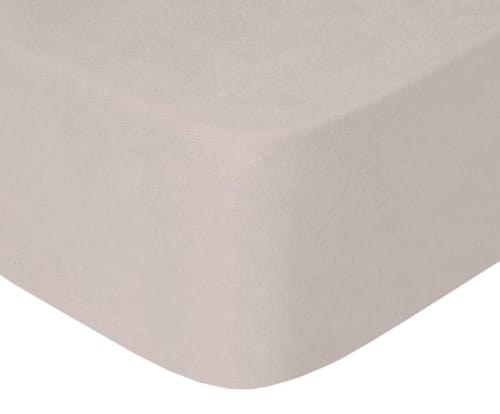 Ropa de hogar y alfombras Sábanas bajeras | Sábana bajera de punto ajustable 100% algodón rosa cama 180 cm - JU26729