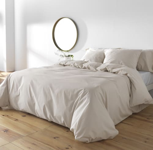 Ropa de hogar y alfombras Fundas nórdicas | Funda nórdica 100% algodón 200 hilos color Beig Lino 140x200 cm - MR03973