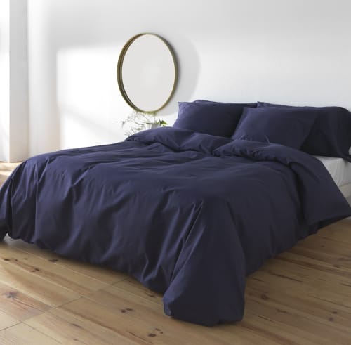 Ropa de hogar y alfombras Fundas nórdicas | Funda nórdica 100% algodón 200 hilos color Azul Jeans 260x240 cm - DG82770