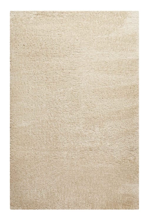 Tapis confort poils longs mats (50 mm) beige 120x170 | Maisons du Monde