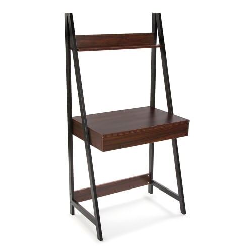 Meubles Bureaux et meubles secrétaires | Escritorio de aglomerado (efecto madera) y metal marrón - OB50033