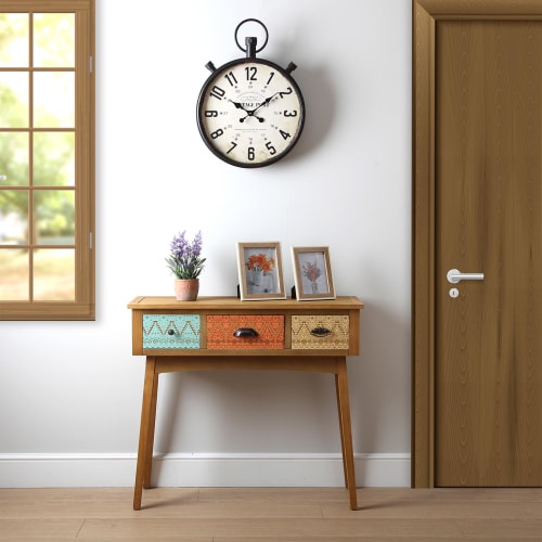 Muebles Mesas auxiliares | Consola de entrada madera multicolor - OG27191