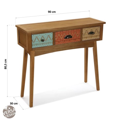 Muebles Mesas auxiliares | Consola de entrada madera multicolor - OG27191