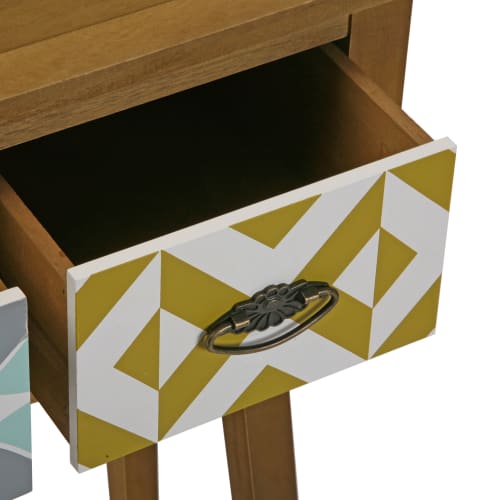 Muebles Mesas auxiliares | Consola de entrada madera amarillo - LY75253
